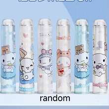 SANRIO 6入隨機色卡通鉛筆保護套，通用六角/三角/圓形/方形鉛筆延長帽，可愛動漫印花筆桿保護套，小學寫作文具防斷筆尖套 - 均碼 - 查看 12