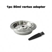 1pc Reusable Capsule Adapter Compatible With Vertuoline And Vertuo Next Pop Plus Coffee Machines, Suitable For Original Coffee Capsules - Silver - View 7