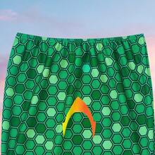 Girls' One-Piece Mermaid Tail Swimsuit With Fish Scale Print For Vacation, Outdoor And Beach - Green - View 4