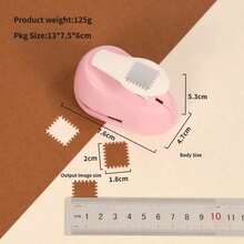 New Stamp Embosser Tool For Scrapbooking, Handmade DIY Flower Pressing Machine, Photo Frame Embosser, Puzzle Design - A - View 5