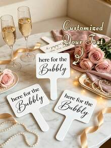 Custom Wedding Photo Booth Props, Fun Wedding Party Handheld Photo Signs, Bachelorette Party Bride Shower Photo Props, Reusable Wedding Reception Decoration Selfie Signs - Multicolor - View 3