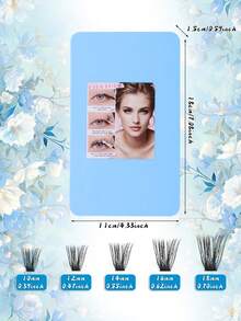 720/684/648 Pcs Large Capacity Cluster Lashes, Portable Segment Lash Extensions For Beginners, Soft Natural Look, Dense & Fluffy Individual Lashes, Long‑Lasting Lightweight, For Daily Makeup & Home DIY - D - View 9