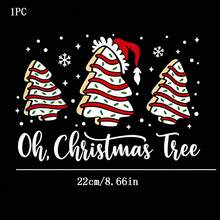 1/2/3pcs Christmas Tree Heat Transfer Stickers, DIY Iron-On Patches, T-Shirt Making, Pillow Decoration, - Multi-Color, Durable, Washable Plastic DIY Stickers, Suitable For Backpacks, Cushions, Pants, Sofa Covers, Waterproof And Fade-Resistant - T-Shirt Print Patches Only Image - Multicolor - View 12