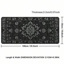 1pc Mouse Pad Black Persian Carpet Gaming XL New Home Mousepad XXL Keyboard Pad Soft Natural Rubber Computer Mice Pad Table Mat Rubber Non-Slip Keyboard Mousepad For PC Computer Office Home School Desktop Decoration - View 9