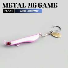 1PC 10‑30g Long Cast Metal Jig Lure, Rotatable Single Hook Spinner Blade Hard Bait For Saltwater Freshwater Inshore Offshore Fishing - Multicolor - View 30