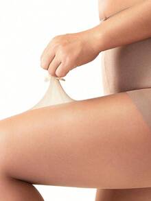 4Pairs Women's Nude Sheer Control Top Pantyhose, High Waist Stretch Slimming Tights, Smooth Semi-Sheer Stockings For Office & Daily Wear - Apricot - View 8