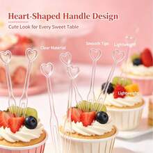 100PCS Disposable Plastic Fruit Forks 3.54 Inch Mini Double Prong Food Picks, Disposable Cocktail Forks For Appetizer, Pastry, Dessert, Fruit And Party Serving - White - View 4