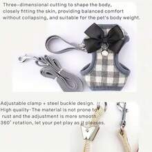 1 Set Cat Harness And Leash Set, Escape-Proof Adjustable Safety Vest, Soft Breathable Mesh Jacket, Easy Walking Control, Comfortable Fit, Suitable For Cat Outdoor Exploration And Daily Walks - Multicolor - View 7