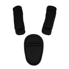 3-Piece Stroller Shoulder Pad, Child Car Seat Belt Pad, Stroller Crotch Strap Protector Set, Baby Carriage Accessories - Multicolor - View 7