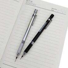 14pcs Automatic Pencil Set, Includes 2 Black And White Automatic Pencils, 1 Tube Of 12 Replacement Leads, 0.5mm/0.7mm Thick, Embossed Handle, Smooth Writing And Drawing Stationery Tool - Sets - View 8