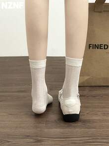 NZNF Premium Flat German Training Shoes For Women, New Autumn Versatile Sports Sneakers To Match Skirts - White - View 7