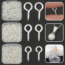 150/300 Multi-Size Screw Eye Pins, Mini Screw Eye Nails, Suitable For Handmade Crafts, Cork Bottles And DIY Jewelry Making - Sheep Eye Nail - View 1