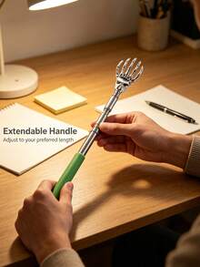 Ghost Hand Shaped Telescopic Back Scratcher, Ghost Hand Back Scratcher Telescopic Back Grabber, Portable Tool Suitable For Women And Fathers, Back Massage Scratcher Rake, Halloween Christmas Gift, Travel Essential Home Essential - A - View 6