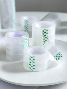 6/12 Rolls Clear Tape Refill, 0.7 Inch X 1102 Inch Clear Tape For Gift Wrapping, Home, Office, School, Shop - Transparent - View 3