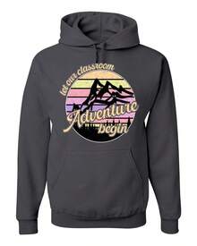 Let Our Classroom Adventure Begin. Light-Colored Unisex Hoodie, Large Size, Suitable For Slightly Insecure People. - White - View 4