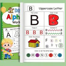 48 Pages Alphabet Tracing Activity Book For Toddlers - Colorful ABC Learning Workbook With Uppercase/Lowercase Practice, Preschool Must - Have, Educational & Fun, Enhances Early Literacy - Multicolor - View 5