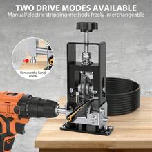 Manual Wire Stripping Machine Cable Stripper Crank Scrap Copper Cutter Manual Wire Stripping Machine Portable Cable Stripper Copper Recycling 2-25mm - A - View 7