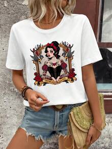 Women T-Shirts - White - View 6
