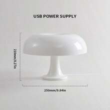 Modern Minimalist LED Mushroom Shaped Table Lamp, USB Powered, 3 Color Temperature Modes, Multiple Colors Available, Suitable For Bedroom/Living Room/Desk/Reading Area/Nightstand/Holiday Gift - Multicolor - View 12