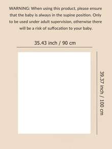 1pc Soft Baby Blanket With Ruffle Edge, Breathable Skin-Friendly Newborn Swaddle, Suitable For Nursery And Stroller, All Season - Multicolor - View 9