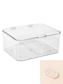 Large Capacity Flip Cover Medicine Box, Makeup Box Storage Acrylic Transparent Storage Box, Flip Top Desktop Cosmetics Dust-Proof Storage Box, Snack And Miscellaneous Sorting Box, Household Mini Medicine Box, Face Masks, Unique Gift For Thanksgiving And Christmas For Family, Mother, Female Friends Or Yourself - Multicolor - View 14