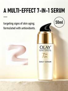 Olay Total Effects 7-In-1 日霜 SPF15 50ml/1.7 Oz 可見減少細紋與皺紋外觀 | 改善肌膚紋理並均勻膚色 | 有助恢復青春光采 | 輕盈快吸收配方 - Daily Serum - 50ml - 查看 1