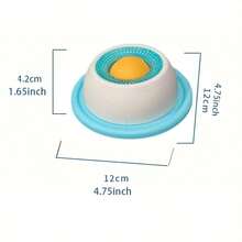 ENSSU [Interactive Licking Mat] Interactive Pet Licking Mat Yogurt Licking Plate | Dog Cat Slow Feeder, Durable Plastic Material, Blue And White Design, Promotes Dental Health And Mental Stimulation, Gift, Celebration, Holiday - Multicolor - View 12