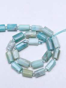 1 Strand 8-11mm Natural Garnet Amazonite Tourmaline Gems Beads Irregular Cylinder Shape Beads For Jewelry Making Diy Bracelet Accessories - Multicolor - View 25