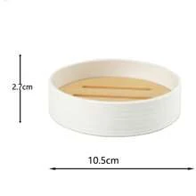 Bathroom Accessories Set 4 Pcs/6 Pcs, Wash Set With Bamboo Lid Opposite Straps/EssentialsBath Accessories, DecorationBathrooms - White - View 10