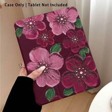 Casing Pelindung Tablet Motif Bunga dengan Efek Lukisan dan Stand, Cocok untuk Honor 8/9/10/X8/X8A/X9/X8Pro/X9Pro dan Model Lainnya/ MatePad SE 11 Inch/MatePad 11 Inch/11.5 Inch, MatePad Pro/, Apple Generasi ke-10/11 2025 (A16), Galaxy Tab A7/A9 dan Model Populer Lainnya - Gaya 56 - View 4