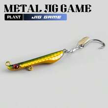1PC 10‑30g Long Cast Metal Jig Lure, Rotatable Single Hook Spinner Blade Hard Bait For Saltwater Freshwater Inshore Offshore Fishing - Multicolor - View 14