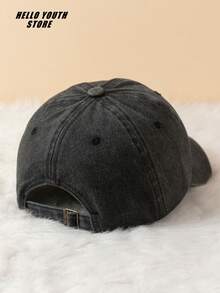 Men's Pattern Adjustable Baseball Cap Hat Suitable For Daily Life And Outdoor Street - Dark Grey - View 3