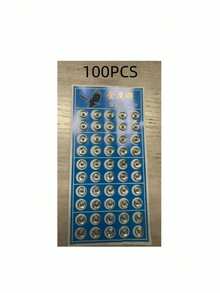 50pcs Small Invisible Buttons, Clothing Buttons, Snap Buttons, Flap Buttons, Round Metal Snap Button Accessories - A - View 12