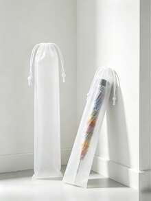 Waterproof Drawstring Umbrella Storage Bag, Reusable Portable Storage Bag, Keeps Floor Dry, Lightweight Foldable Transparent Umbrella Bag, Multi-Functional Waterproof Storage Solution, Essential For Travel And Daily Commute - Multicolor - View 7