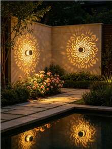 1/2/4pcs Solar Peacock Projection Color Lights, LED Wall Lights, Plastic Toggle Controller, Nickel Battery, Perfect For Garden, Lawn, Patio, Stairs, Birthday Party Decoration - Outdoor Projector Light - View 7