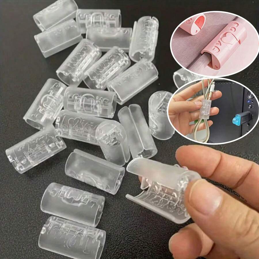 30/24/12/6/1pc Bed Sheet Fastener Clips, Anti-Slip Bed Cover Clips, Bedding Fixer, Suction Cup Hooks, Upgraded Needle-Free Design, Multi-Function, Invisible Installation, Reusable, No Damage To Bedding, Cable Organizer Clips - Multicolor - View 1