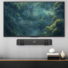 2pcs Universal Soundbar Wall Mount Bracket, Adjustable Depth 4-6.1 Inches, Metal Soundbar TV Under-Mount Shelf With Anti-Slip Pads, 30lbs Load Capacity, Suitable For Most Soundbars And Home Theater Audio System Speakers - 2pcs - View 2