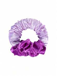 1 buah Pita Pengeriting Tanpa Panas dari Satin dengan Karet Pengikat Rambut, Ikat Rambut Ekor Kuda Chiffon Modis, Aksesori Penataan Rambut untuk Wanita dan Anak Perempuan - MultiWarna - View 10