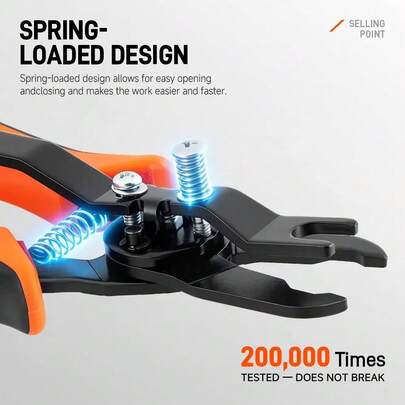 Pneumatic Air Line Connector Remover Pliers, Compact Carbon Steel PVC Hand Tool For Push‑To‑Connect Air Hose Disassembly