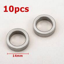 10 Buah Manik-Manik Spacer Bulat Pipih Lubang Besar dari Stainless Steel, Cocok untuk Kalung DIY, Gelang, Pembuatan Perhiasan, dan Aksesoris Manik-Manik - manik-manik pemisah baja tahan karat - View 13
