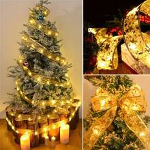 LED Christmas String Lights, Indoor Fairy Lights, Battery Powered, Christmas Tree Decoration Accessories, Christmas & New Year Gift Decoration - Christmas Ribbon Light String - View 13