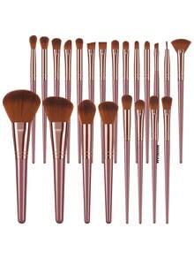 17/22/39Pcs Total All‑In‑One Makeup Tool Set, 22Pcs Soft Synthetic Makeup Brushes, With Powder Puffs, Makeup Sponges, Bow Decor Hair Band, Wrist Bands, Brush Cleaning Bowl, Complete Cosmetic Kit For Foundation Blush Eyeshadow Concealer - Burgundy - View 14