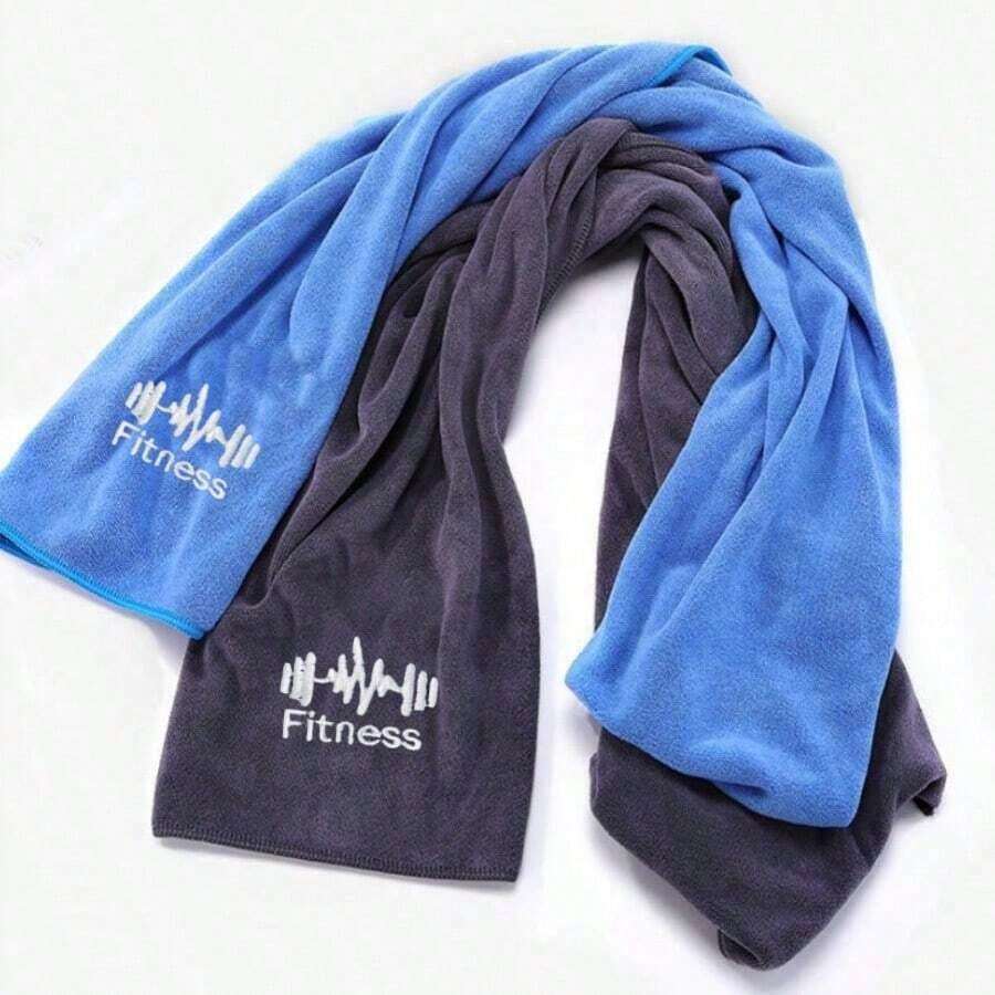 2pcs Sports Towels, Gym Sweat Towels, Quick-Dry Absorbent Towels For Bathing And Outdoor Use - Multicolor - View 1