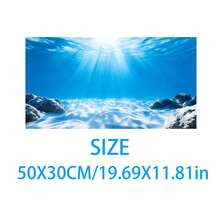 Aquarium Underwater Background, Fish Tank Sticker, Suitable For Freshwater/Saltwater Fish Tank, Shrimp, Aquarium Decoration Vinyl Mural, Removable Without Residue - A - View 32