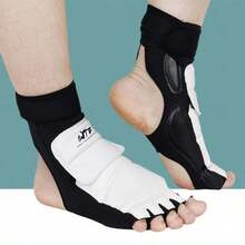 1 Set Taekwondo Gloves And Foot Guards, Training And Competition Combat Protective Equipment - Black and White - View 11
