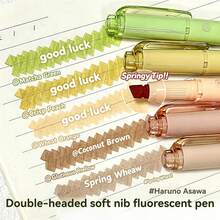 20Pcs/Set Dual Tip Pastel Highlighters Set, Smooth Writing Kawaii Style Stationery For Student School Office Supplies - Sets - View 3