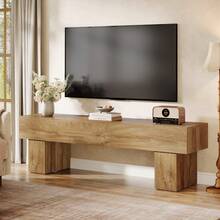 Tribesigns Television Stands & Entertainment Centers - Light Brown - View 1