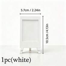 White Mini Instant Photo Frame, Easel-Style Photo Display Stand, Reusable Desktop Photo Decor, Multi-Scene Universal Desktop Decoration, Ideal Gift For Friends, Family And Classmates, Perfect Gift For Birthday, Anniversary And Holiday - Picture Frame - View 13