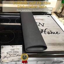 23.6" X 19.6" Large Size Electromagnetic Stove Glass Ceramic Cooktop Protector Mat, Stove Cover, Rubber Protective Mat, Heat-Resistant Scratch-Resistant Non-Slip Cooktop Cover, Ironing Pad, Coffee Mat, Kitchen Oversized Countertop - Multicolor - View 3