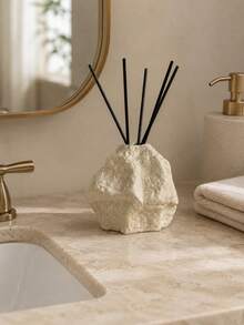 Rock Shape Reed Diffuser Bottle, Decorative Aroma Diffuser Holder, Minimalist Home Decor For Bedroom, Bathroom, Living Room & Office - Rock - View 5